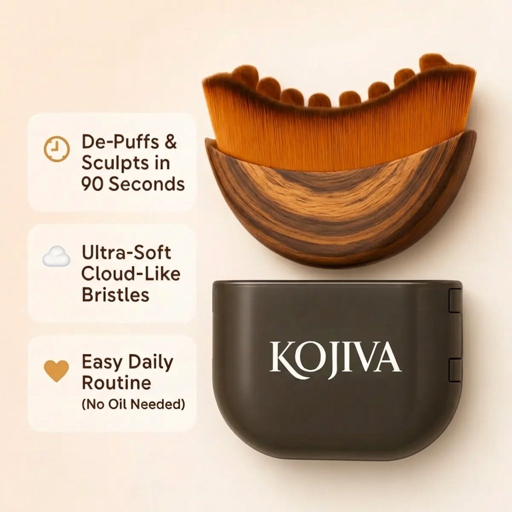 Kojiva Lymphatic Face Brush - Vista lateral